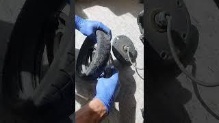 XIAOMI SCOOTER  EASY WAY TO MOUNT A SOLID TIRE TYRE #shorts #xiaomim365 #xiaomiscooter