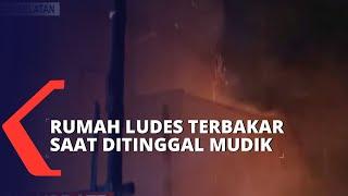 Dilahap Si Jago Merah Rumah di Kota Makassar Hangus Terbakar Saat di Tinggal Mudik