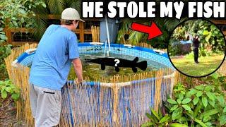 I CAUGHT THE THIEF STEALING MY FISH… COPS CALLED