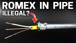 #1 DIY Electric Mistake - Can you use Romex Wire in Conduit?