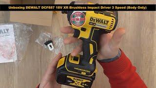 Unboxing DEWALT DCF887 18V XR Brushless Impact Driver 3 Speed Body Only - Bob The Tool Man