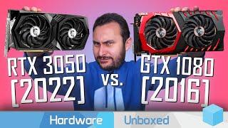 Nvidias $300 2022 vs. 2016 $600 GPU GeForce RTX 3050 vs. GeForce GTX 1080 50 Game Benchmark