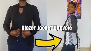 Easiest Way To Upcycle Blazer Jacket Using Neckties