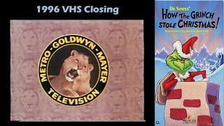 How the Grinch Stole Christmas 1996 VHS Closing