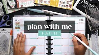 FAITH PLAN WITH ME  July Classic Happy Planner Setup