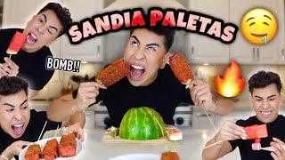 Making MOUTHWATERING Sandia Paletas  Louie’s Life