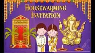 Housewarming Invitation  Indian Housewarming Invitation  Online Housewarming Invitation Maker