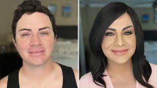 Boy to Girl  Male to Female Makeup Transformation Timelapse  transgender crossdresser drag queen 