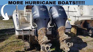 MORE HURRICANE BOATS AT SALVAGE LOT