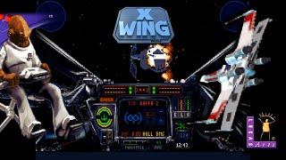 Star Wars X-Wing - longplay - LucasArts 1993 - PC DOS Star Wars space combat flight sim - rebels