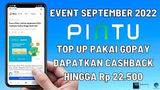 Event Pintu September 2022  Top Up Pakai GoPay Dapat Cashback Rp22.500