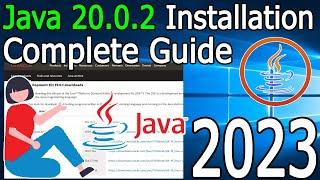 How to Install Java 20.0.2 on Windows 10  2023 Update  JAVA_HOME JDK installation Complete Guide