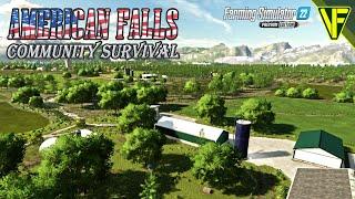 Back On The Community Farm  Community Survival American Falls  Farming Simulator 22 Live