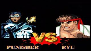 STREET FIGHTER2 Deluxe MUGEN  PUNISHER VS RYU