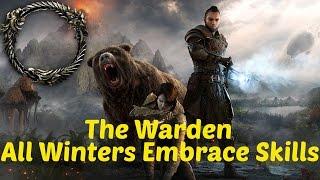 ESO The Warden ALL Winter Embrace Skills Abilities and Morphs