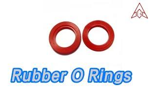 Valve Rubber O Rings Silicone AS568 90 Shore A Customized For Sealing
