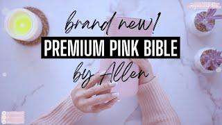 Allan Ruby Reference Edition Pink Meriva Calfskin Silver Line 102 PK  Feminine pink premium Bible