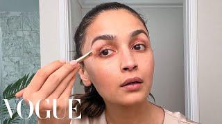 Alia Bhatts Guide to Ice Water Facials & Foundation-Free Makeup  Beauty Secrets  Vogue