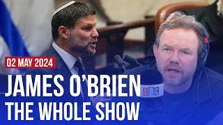 Youth antipathy towards Israel  James OBrien - The Whole Show