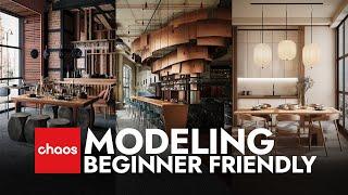 Interior Modeling 3ds Max  Beginner Friendly  DWG