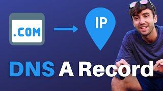 How to Point a Domain Name to an IP Address DNS A record example