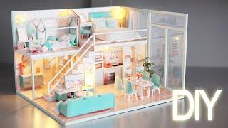 DIY Miniature Dollhouse Kit  Poetic Life - Duplex Apartment - Relaxing Satisfying Video