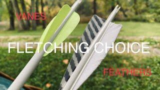 The best arrow fletchings for shooting a traditional bow