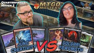 Jund Creativity vs Golgari Yawgmoth  MTG Modern  MTGO Masters  Quarterfinals  Match 2