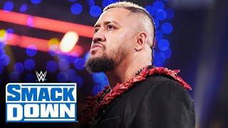 Solo Sikoa The Bloodline gloat after destroying Roman Reigns SmackDown highlights Aug. 23 2024