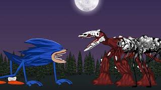 Shin Sonic Tapes vs Infected Sky Gorefiled . Animation Drawing Cartoon.