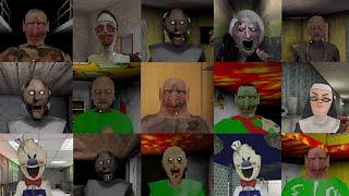 Granny 1 Vs Granny 2 Vs The Twins Vs The Twins Baldis Vs Evil Nun 1 & 2 Vs Ice Scream 2 & 4