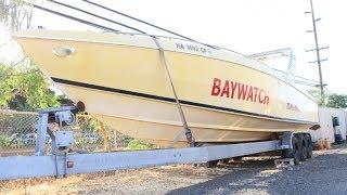 BAYWATCH TV SERIES - The Lost Lifeguard Boat Found in Hawaii Then & Now