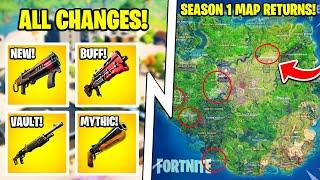 Season 1 Map SLOWLY Returning Season 5 ALL Changes New Material