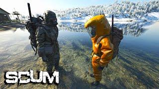 Scum 0.95 - Survival Evolved Squad Gameplay - Day 14 - Two and a Half Men and a Lady