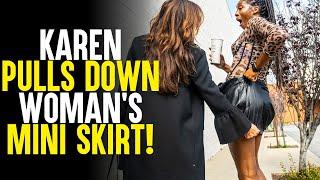 Angry Karen PULLS DOWN Womans Skirt  SAMEER BHAVNANI