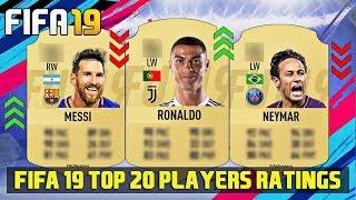 FIFA 19 Top 20 Best Players Ratings Predictions Ft. Ronaldo  Messi  Neymar 4K