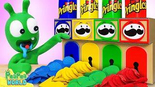 Pea Pea play Colorful Pringles Potato Chips Machine - Funny Cartoon for kids - Pea Pea World