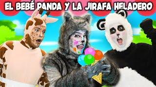 El Bebé Panda y La Jirafa Heladero  Cuentos infantiles para dormir en Español