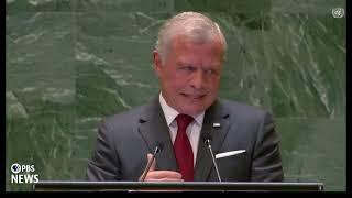 WATCH King Abdullah II bin Al-Hussein of Jordan addresses 2024 UN General Assembly