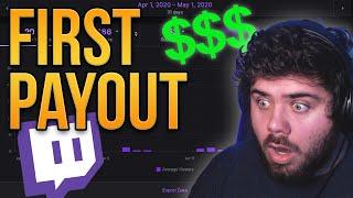 How Much MONEY Do Small Twitch Streamers Make?  My First Twitch Payout