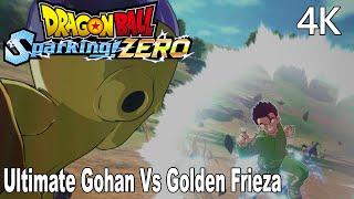 Dragon Ball Sparking Zero Ultimate Gohan Vs Golden Frieza Fight What If 4K