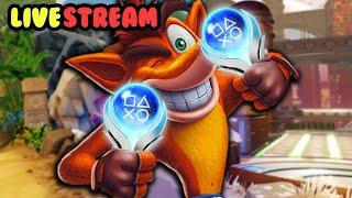 Unlocking Crash Bandicoots Platinum Trophy TODAY - LIVESTREAM