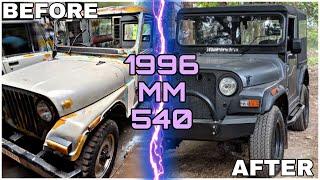 1996 Mahindra MM 540 Jeep Restoration PART-1  Modification  Paint Job  Ayaaz Ahmed