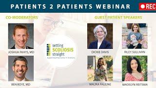 You Are Not Alone    Scoliosis Patients 2 Patients Webinar