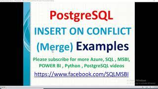 Postgresql Tutorials  Insert on Conflict in Postgresql  insert update in single query in postgres