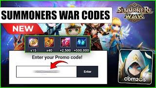 SUMMONERS WAR CODES OCTOBER 2024  SUMMONERS WAR SKY ARENA PROMO CODE