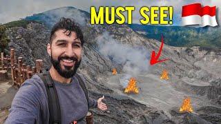 WOW Must SEE the crater at Mount Tangkuban Parahu 