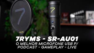 REVIEW MICROFONE CONDENSADOR USB - 7RYMS SR-AU01-K2