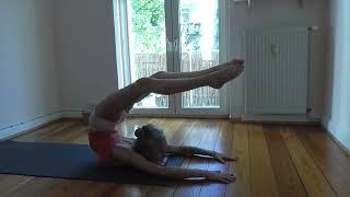 Ashtanga Yoga - stretching for upper back flexibility chest stand