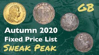 SNEAK PEAK Baldwins Autumn 2020 Fixed Price List British Coins